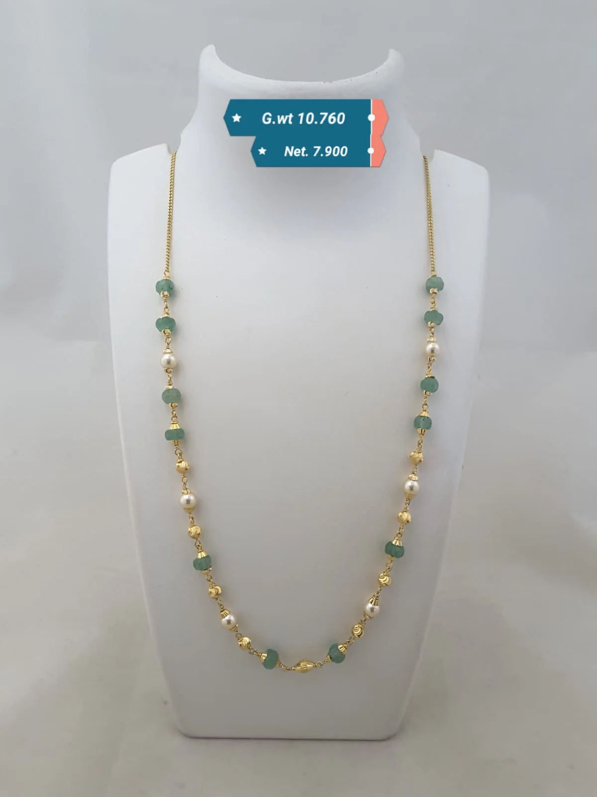 Antique Mala 22K gold Kolhapur design 4