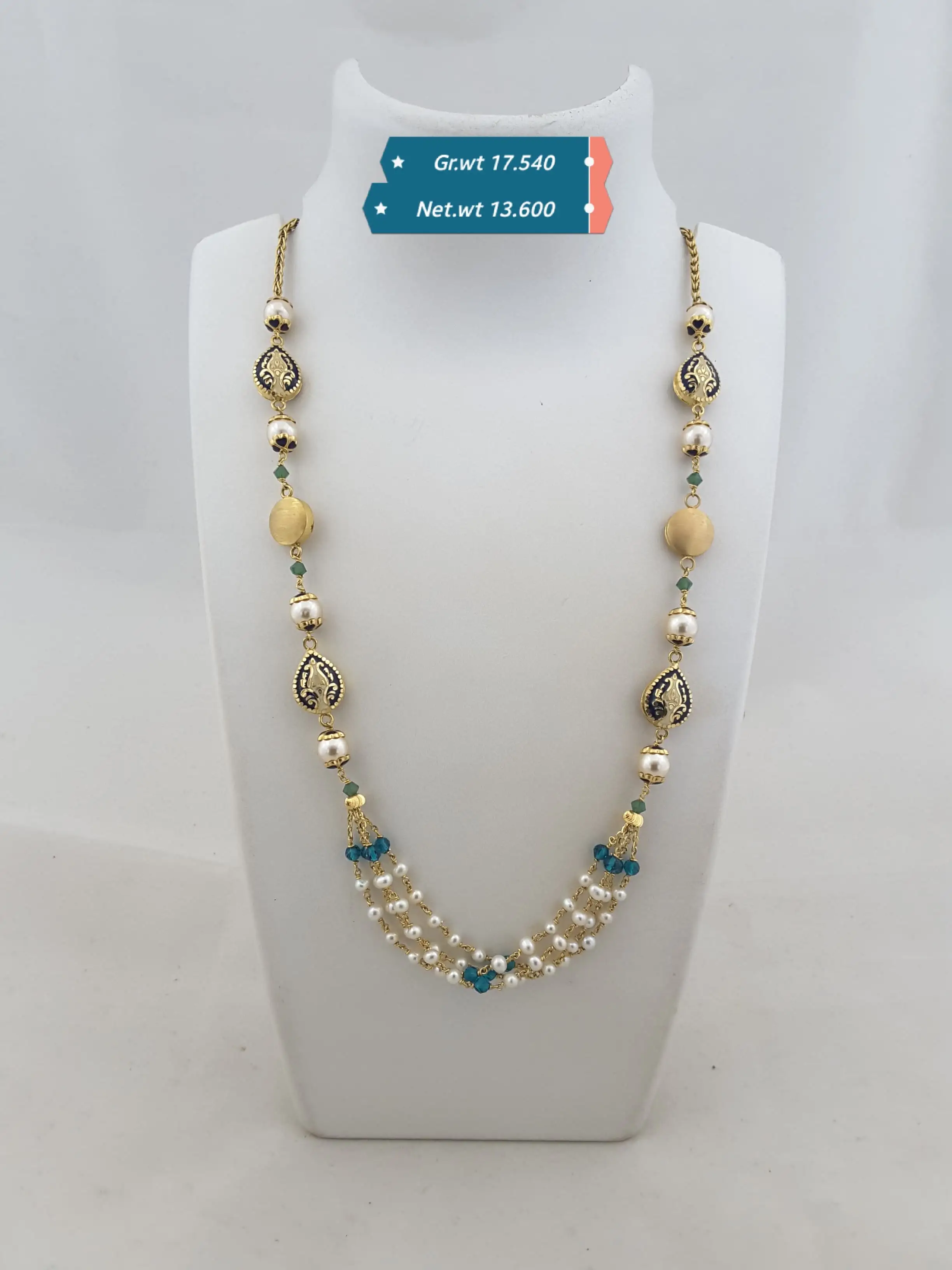 Antique Mala gold necklace Kolhapur