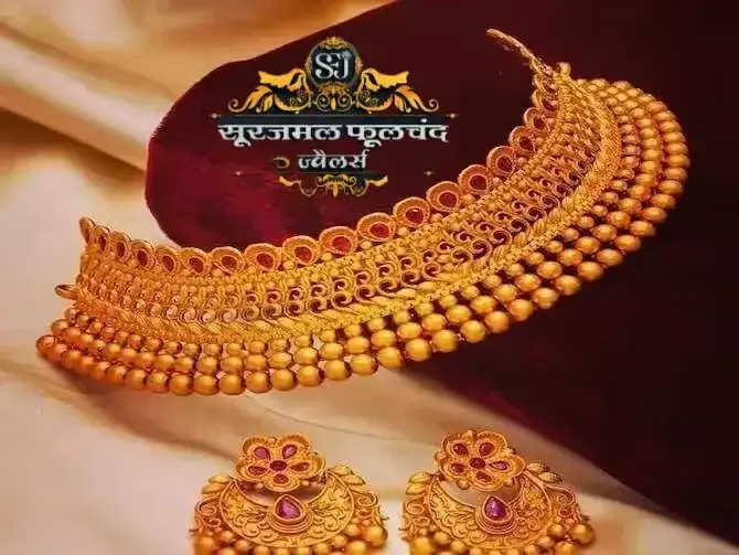 Chokar Antique 22K gold Kolhapur design 2