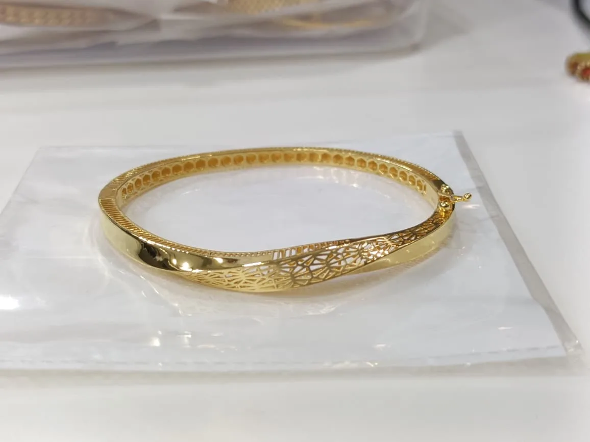 CNC Punjabi gold kada design 3