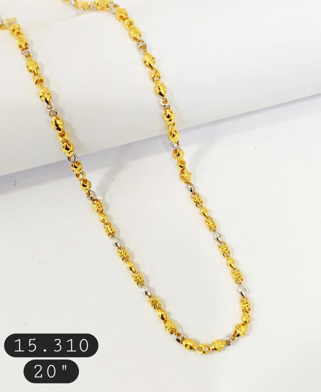 Cuban gold chain 22K design 6