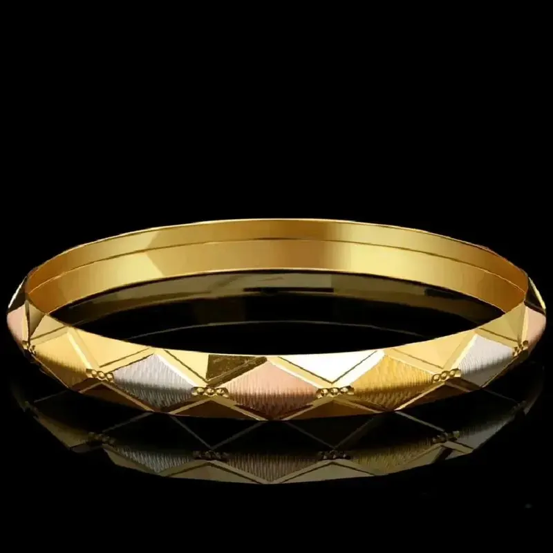 Fancy gold kada for men design 5