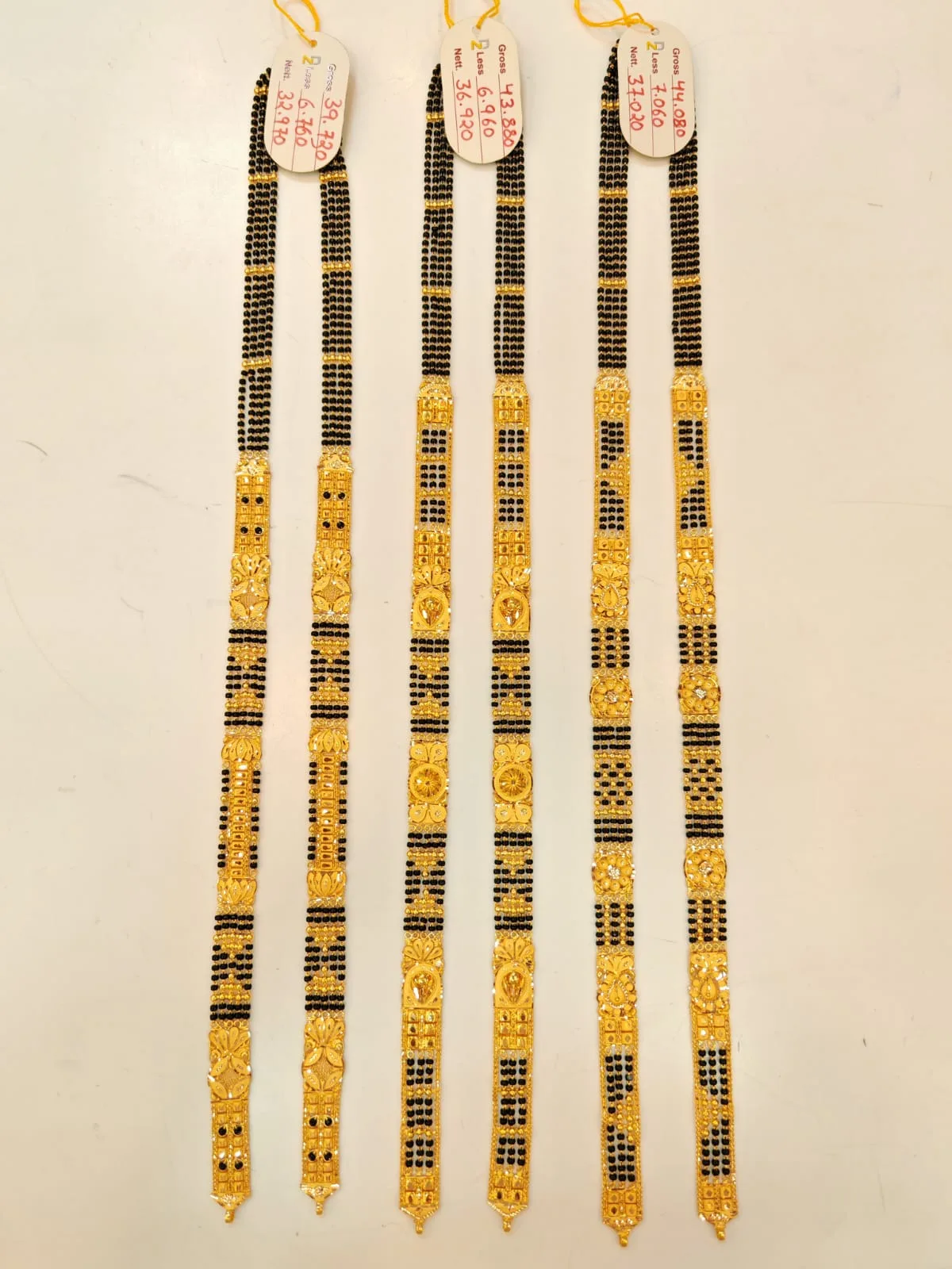 Long Mangalsutra 22K gold Kolhapur design 1